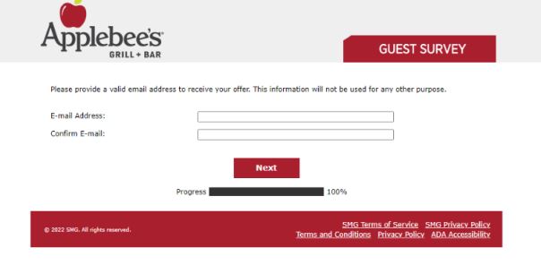 Applebee’s Guest Experience Survey