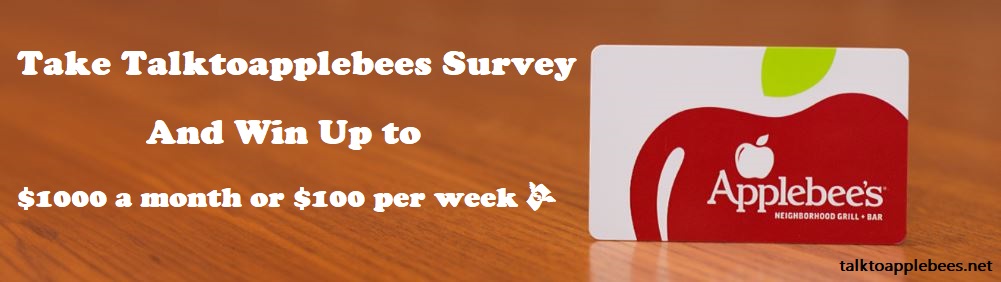 Talktoapplebees Survey Reward